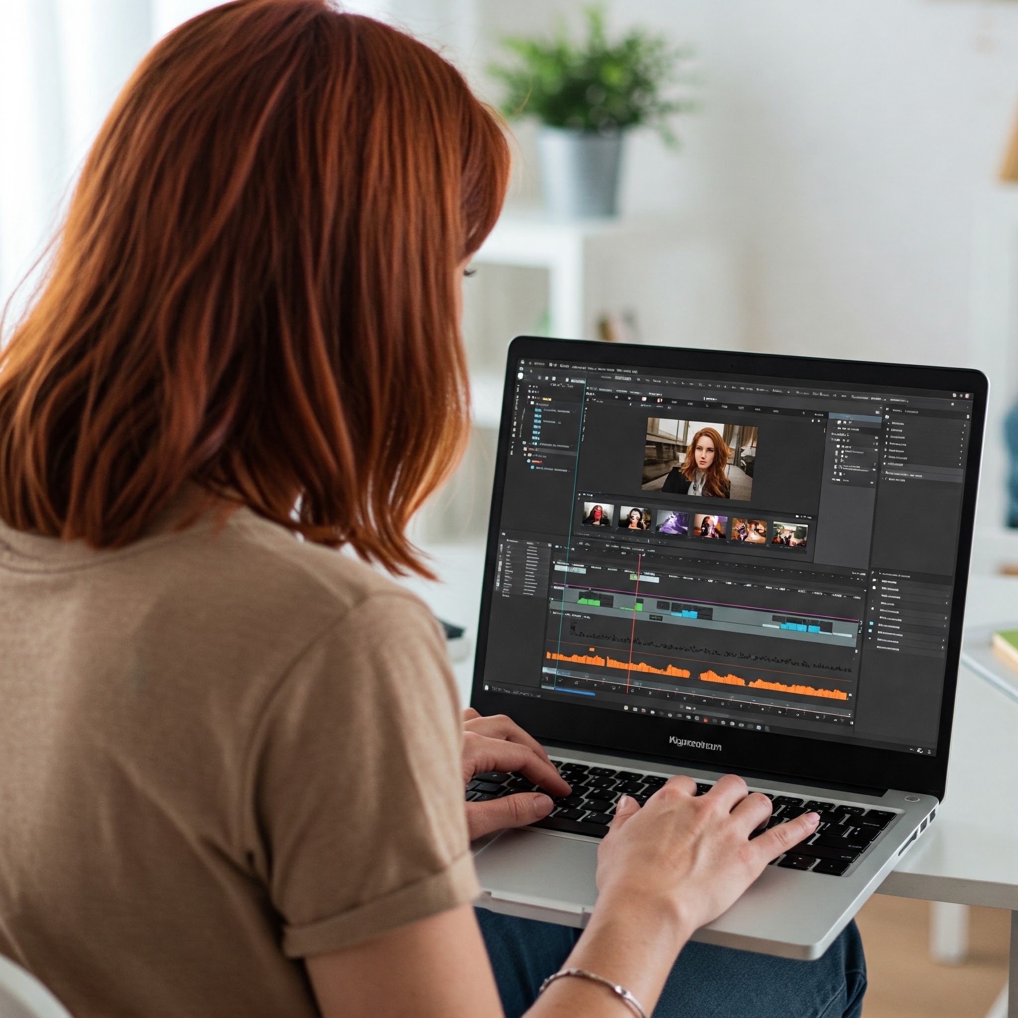 photo of Focused Editing on a Laptop